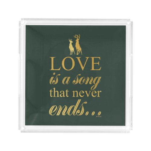 Bambi  Father Love Is A Song That Never Ends Acrylic Tray