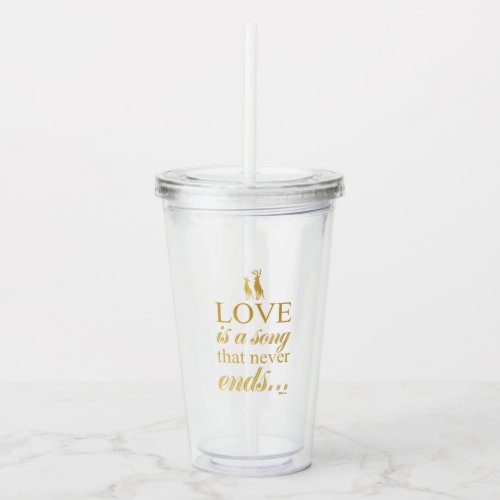 Bambi  Father Love Is A Song That Never Ends Acrylic Tumbler