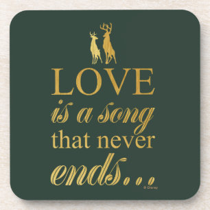 Bambi & Father "Love Is A Song That Never Ends" Beverage Coaster