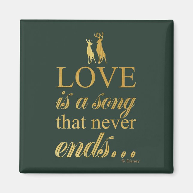 Bambi & Father "Love Is A Song That Never Ends" Magnet (Front)