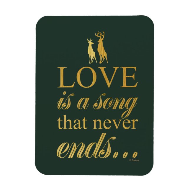 Bambi & Father "Love Is A Song That Never Ends" Magnet (Vertical)