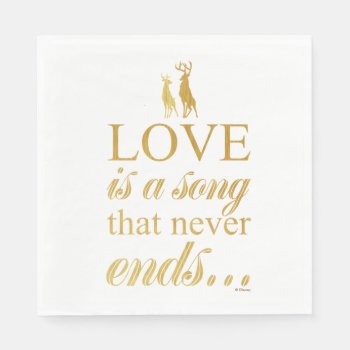 Bambi & Father "love Is A Song That Never Ends" Napkins by bambi at Zazzle
