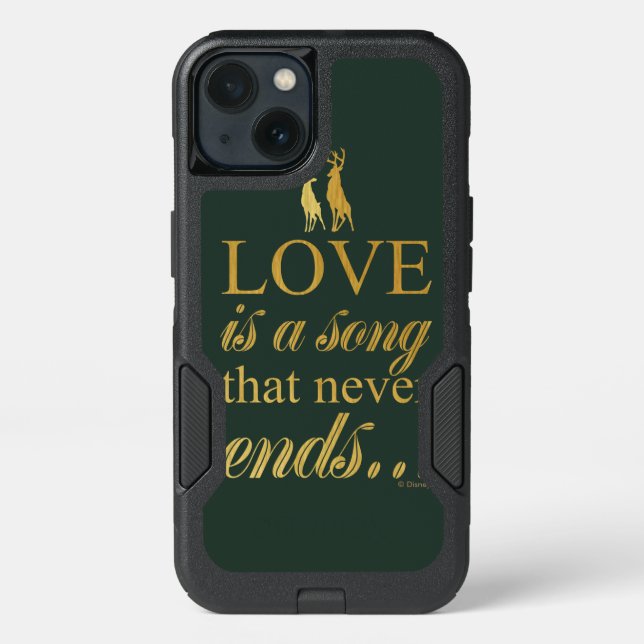 Bambi & Father "Love Is A Song That Never Ends" Otterbox iPhone Case (Back)