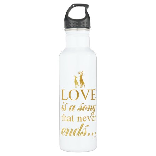 Bambi  Father Love Is A Song That Never Ends Stainless Steel Water Bottle