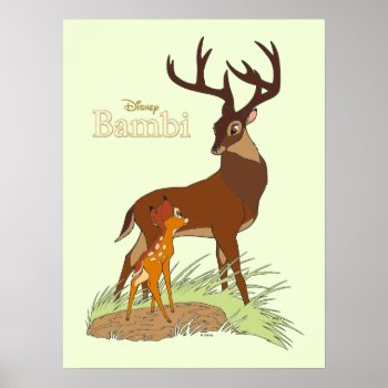 Bambi & Father Poster by bambi at Zazzle