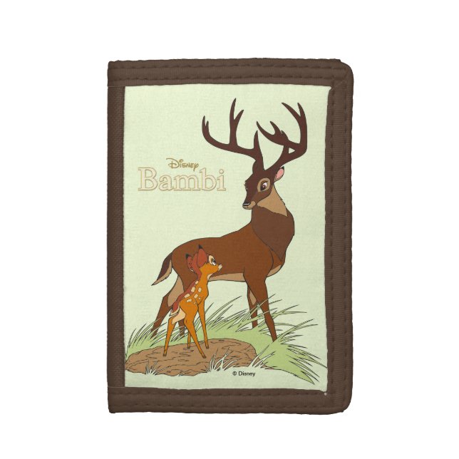 Bambi & Father Trifold Wallet (Front Vertical)