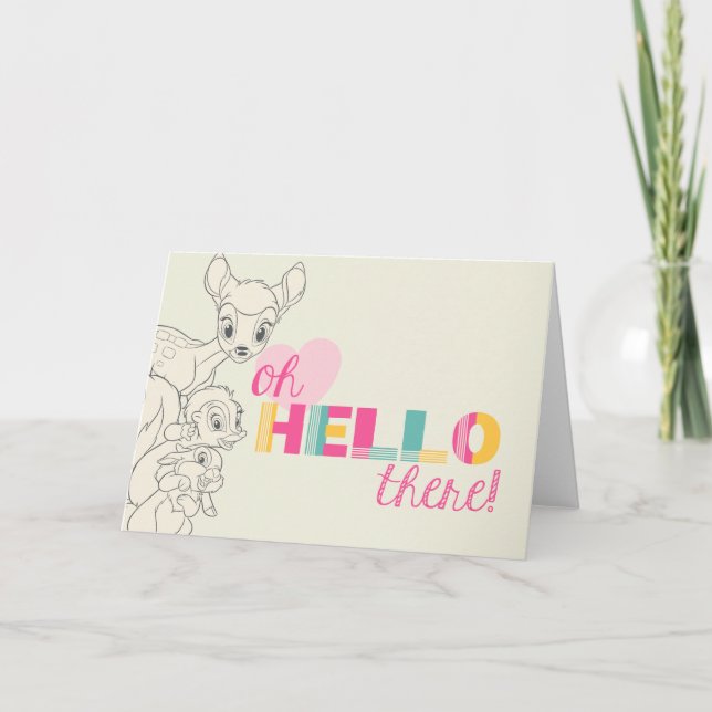 Bambi & Friends - Oh, Hello There Card (Front)