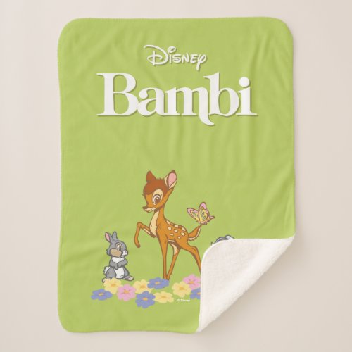 Bambi  Friends Sherpa Blanket