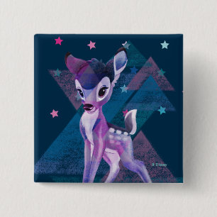 Bambi Geometric Aurora Graphic Button