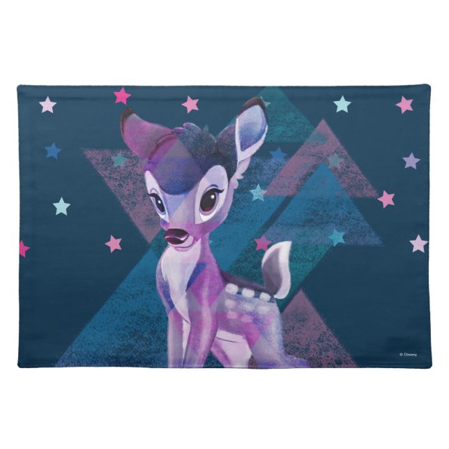 Bambi Geometric Aurora Graphic Cloth Placemat (Front)