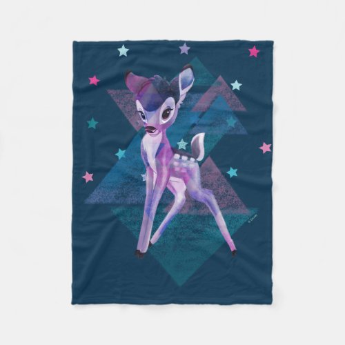 Bambi Geometric Aurora Graphic Fleece Blanket