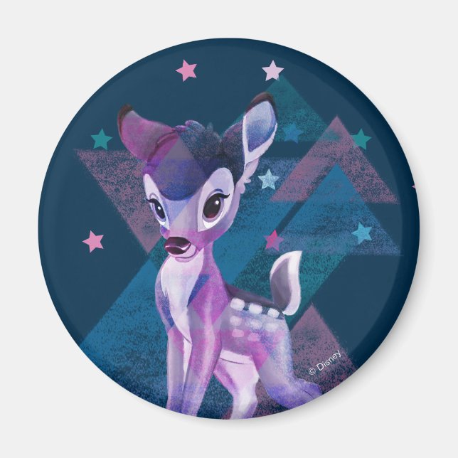 Bambi Geometric Aurora Graphic Magnet (Front)