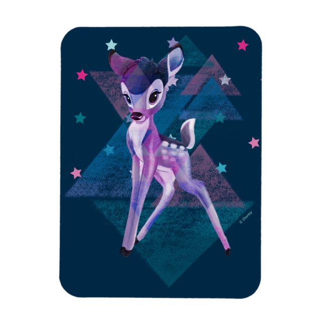 Bambi Geometric Aurora Graphic Magnet (Vertical)