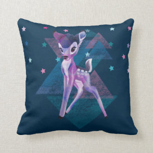 Bambi Geometric Aurora Graphic Throw Pillow