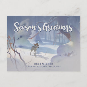 Bambi Holiday Christmas Postcard