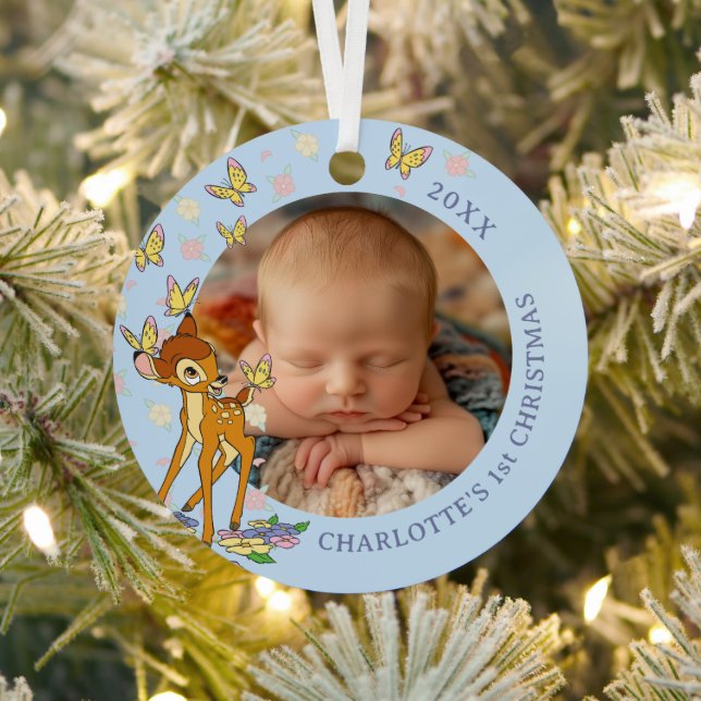 Bambi Holiday Wish Metal Ornament (Insitu)