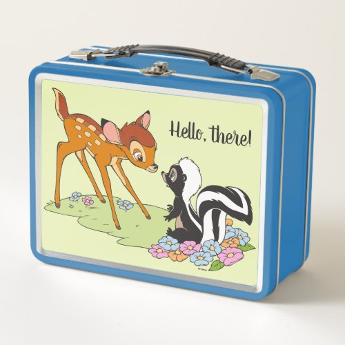 Bambi Meeting Flower Metal Lunch Box