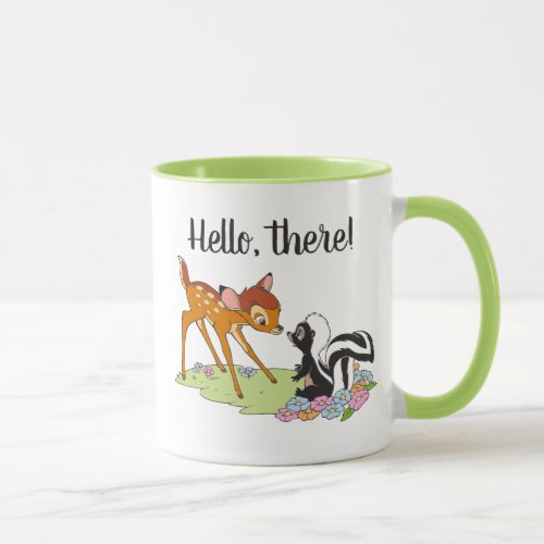 Bambi Meeting Flower Mug