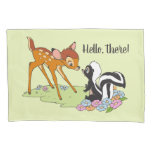 Bambi Meeting Flower Pillow Case at Zazzle