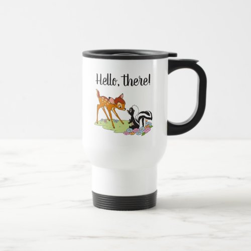 Bambi Meeting Flower Travel Mug