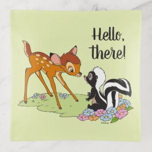 Bambi Meeting Flower Trinket Tray