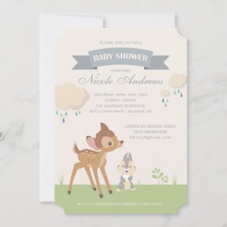 Bambi | Neutral Baby Shower Invitation