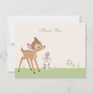Bambi Neutral Baby Shower Thank You Card