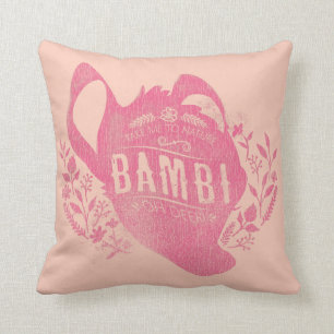 Bambi Oh Dear Throw Pillow