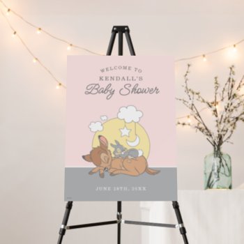 Bambi | Over The Moon Girl Baby Shower Foam Board by bambi at Zazzle