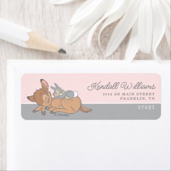 Bambi | Over The Moon Girl Baby Shower Label by bambi at Zazzle