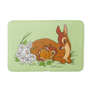 Bambi Resting With His Mother Bath Mat