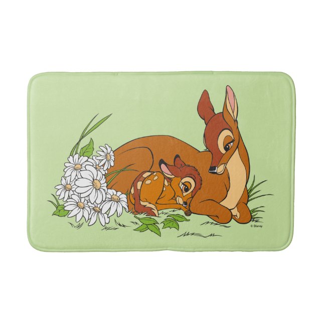 Bambi Resting With His Mother Bath Mat (Front)