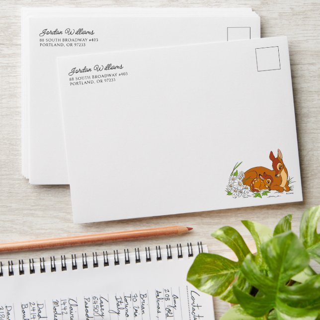 Bambi Resting With His Mother Envelope (Stacked)