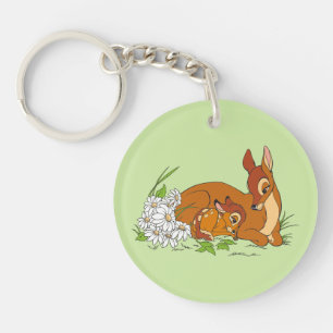 Bambi Resting With His Mother Keychain
