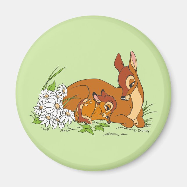 Bambi Resting With His Mother Magnet (Front)