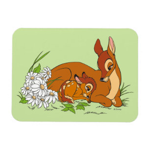 Bambi Resting With His Mother Magnet