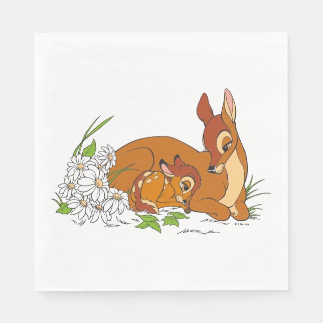 Bambi Resting With His Mother Napkins (Front)
