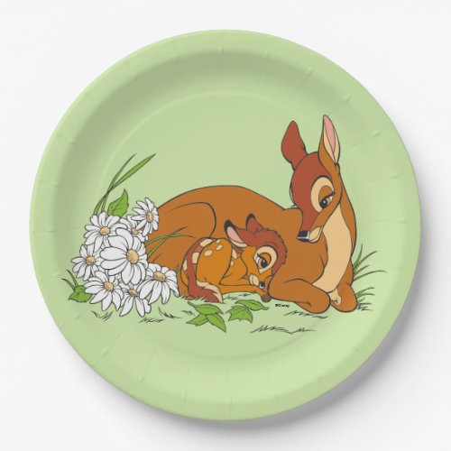 Bambi Resting With His Mother Paper Plates