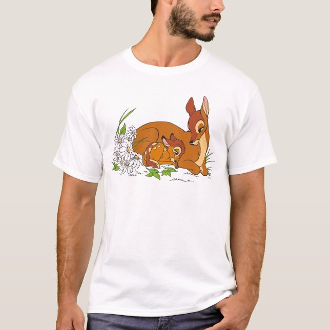 Bambi Resting With His Mother T-Shirt (Front)