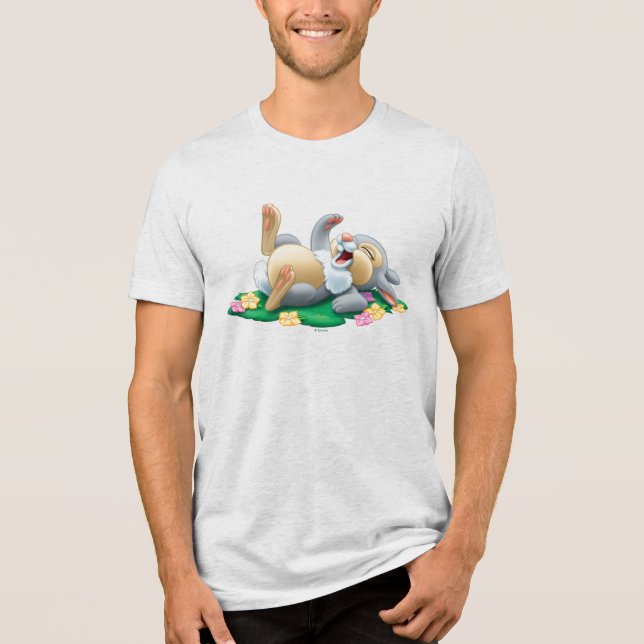 Bambi’s Playful Friend Thumper Tri-Blend Shirt (Front)