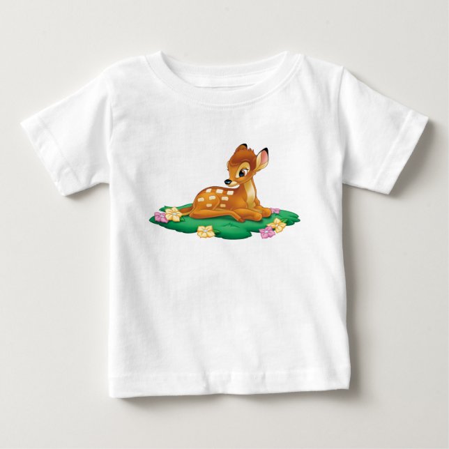 Bambi sitting on the grass baby T-Shirt (Front)