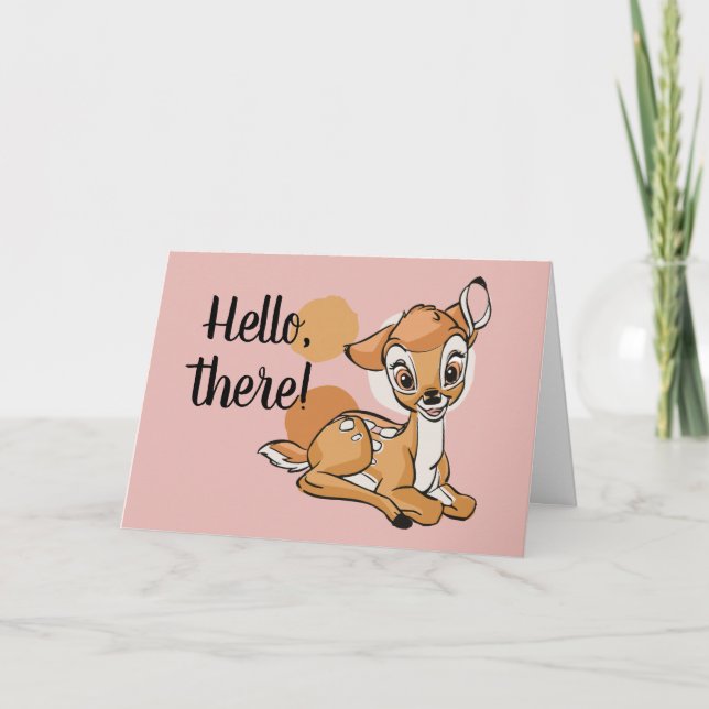 Bambi Sitting With A Smile Card (Front)