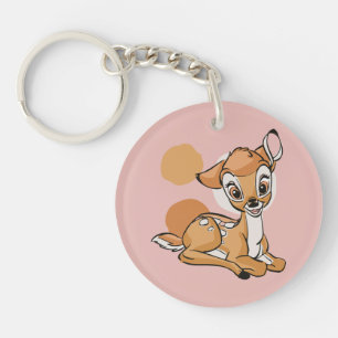 Bambi Sitting With A Smile Keychain