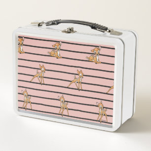 Bambi Sitting With A Smile Metal Lunch Box