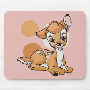 Bambi Sitting With A Smile Mouse Pad