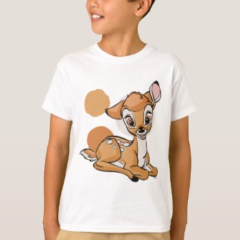 Bambi Sitting With A Smile T-shirt by bambi at Zazzle