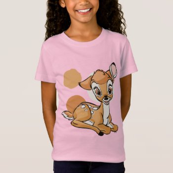 Bambi Sitting With A Smile T-shirt by bambi at Zazzle
