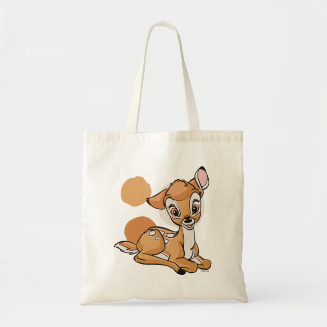 Bambi Sitting With A Smile Tote Bag (Front)