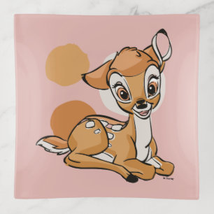 Bambi Sitting With A Smile Trinket Tray