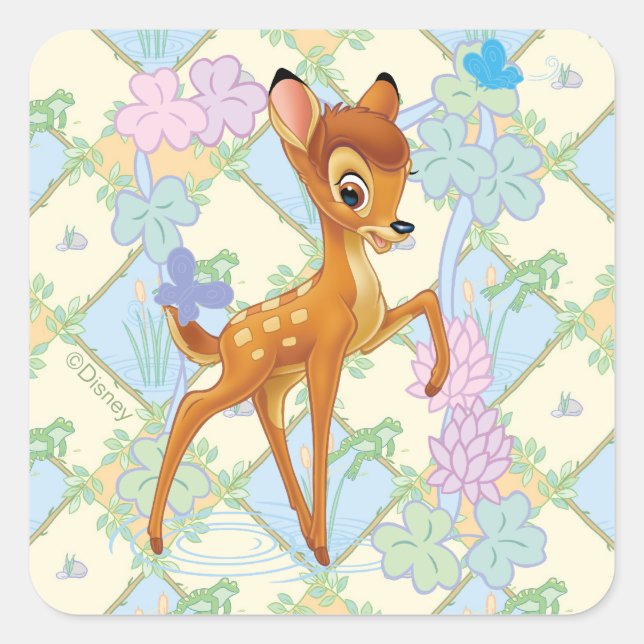 Bambi Square Sticker (Front)